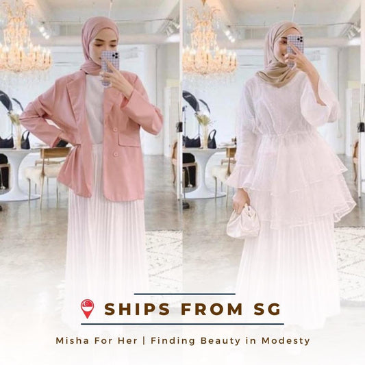 MISHA FOR HER | PLEATED SKIRT - SUCI SERIES | WITH LINING