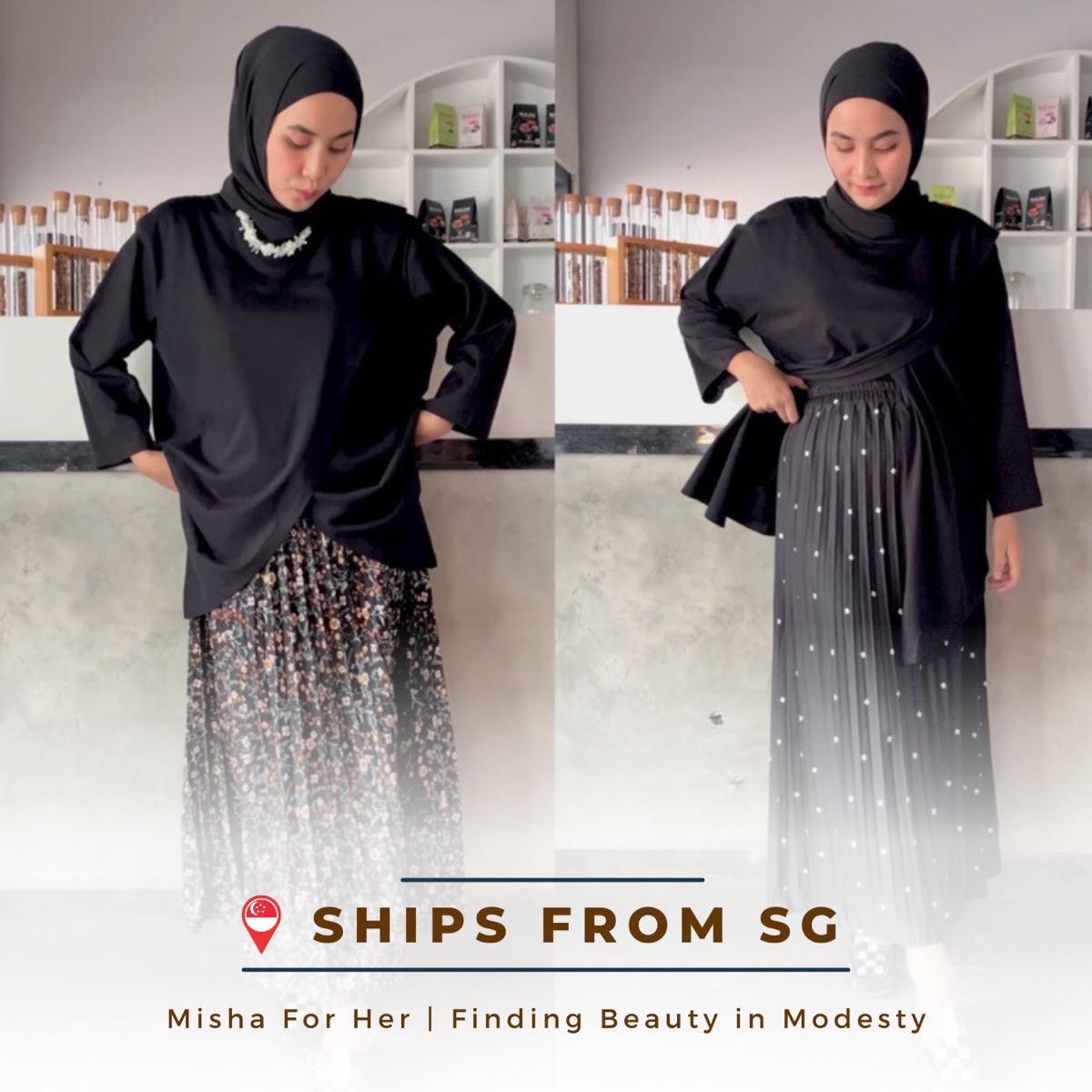 MISHA FOR HER | PLEATED SKIRT - PRINTS SERIES | FLOWY IRONLESS