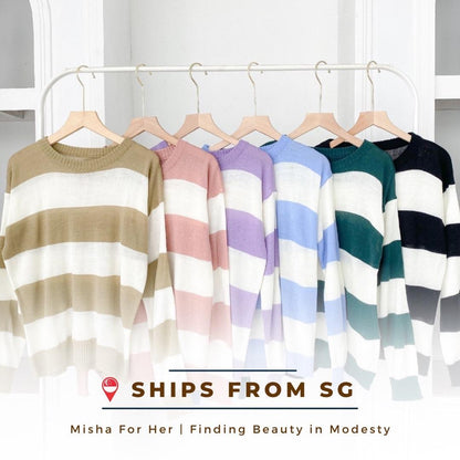 MISHA FOR HER | MANIS KNITTED TOP | WUDHU FRIENDLY